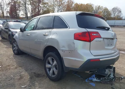 2011 Acura Mdx Technology Package z USA, uszkodzony, nr VIN 2HNYD2H67BH544760